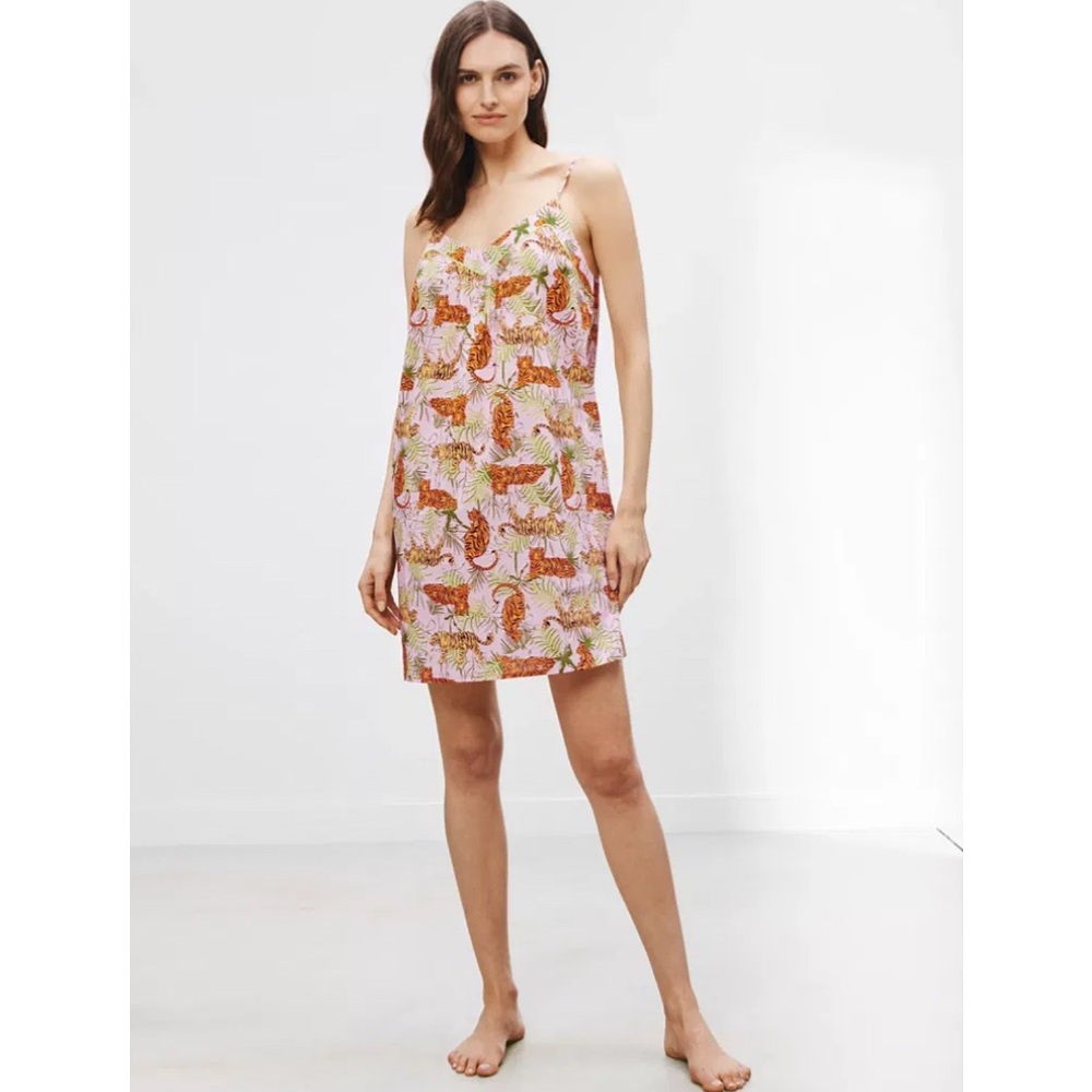 John Lewis Melani Tiger Printed Chemise Dress